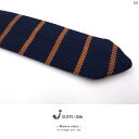 メンズ メンズファッション ファッション小物 メンズ小物 7 cm 6 アロー ニット タイ グリーン ネイビー ストライプ カジュアル ワーク レトロ 公務員 ネクタイ(4)