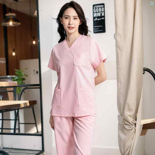 レディース 仕事ユニフォーム 仕事着 オシャレ 手洗い 歯磨き用 ナース 服 夏服 半袖 口腔 歯科用 分割 2点セット ナニー用 母子 レディース 仕事ユニフォーム 仕事着 オシャレ 手洗い 歯磨き用 ナース 服 夏服 半袖 口腔 歯科用 分割 2点セット ナニー用 母子