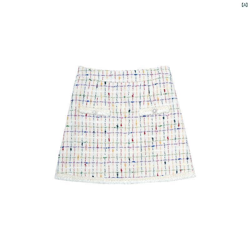レディース　ファッション　春　秋　冬　オシャレ　綺麗　上品　海外　韓国ファッション 30 ウール フレンチ 小柄 香り ジャケット 秋 高級 スリム スカート 2点セット