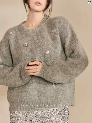 レディース ファッション 冬 綺麗 大歳 上品 オシャレ レディース セーター ファッション ハイエンド グレー ソフト ワックス インナー レディース ファッション 冬 綺麗 大歳 上品 オシャレ レディース セーター ファッション ハイエンド グレー ソフト ワックス インナー