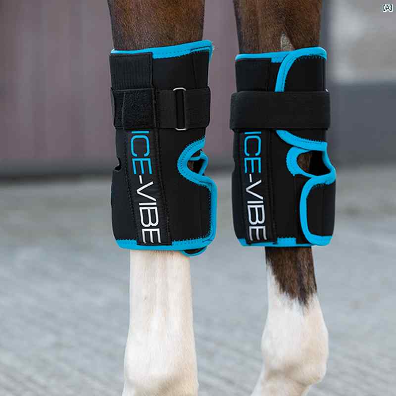 乗馬　乗馬グッズ　便利 Irish Horsewares 電動 馬 膝 パッド 筋肉 腫れ 防ぐ 振動 マッサージ用 アイス パック 脚 保護
