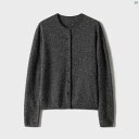 レディース ファッション 春秋 韓国 韓国 かわいい 綺麗 欧州風 風 レディース 大歳 おしゃれ シャオ ハンゲ イタリア 職歳 技 オーガニックウール キンモクセイ ラウンドネック ニットカーディガン ZWD 764091 AG