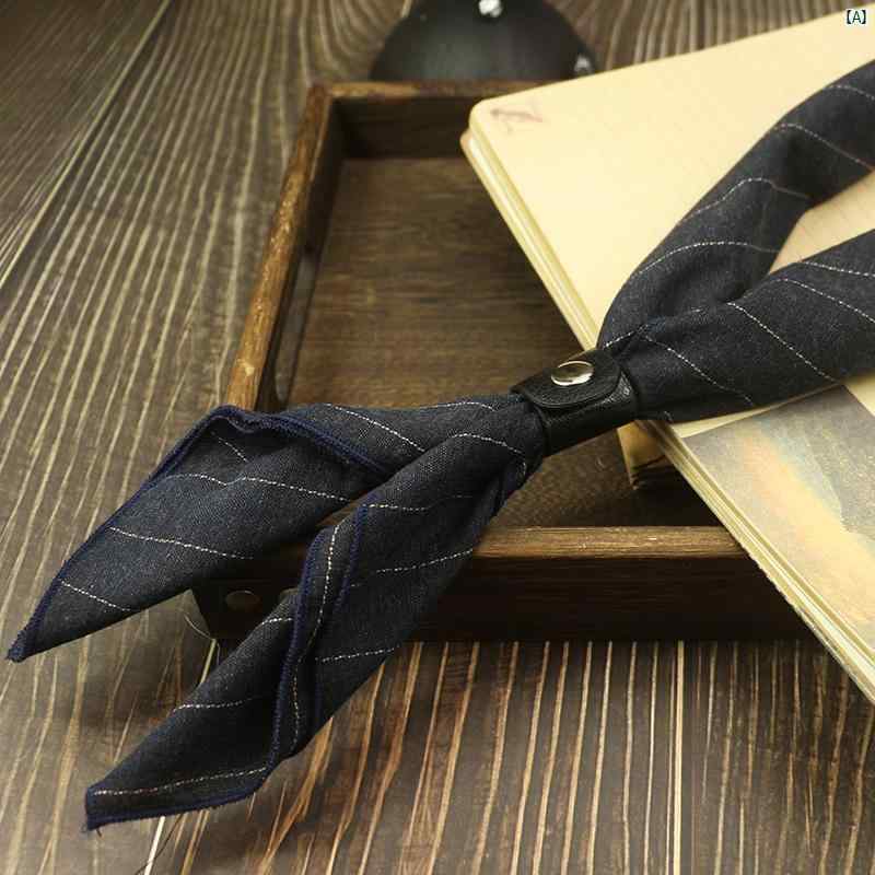 アミ カーキ レトロ メンズ アメリカン コットン スクエア スカーフ ストライプ オフ ホワイト ヒップ ホップ レディース ブラック