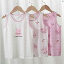 ベビー 子供 キッズ ファッション オシャレ かわいい 似合う ガールズ ベスト 3 ピース 夏 コットンインナー ノースリーブ パジャマ トップ 子供 春秋 ボトムス インナーウェア