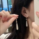 レディース アクセサリー 上品 かわいい 綺麗 付けすい シンプル パール ドロップ イヤリング ロング イヤー クリップ ピアス し 高級 チャイナ ドレス アクセサリー レディース 中華風