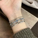 レディース アクセサリー 上品 かわいい 綺麗 付けすい シンプル エキゾチック エスニック 多層 ブルーブレスレットットット ット 中華風 ブレスレットットット 軽量 ボヘミアン レトロ ミャオ 族 ボーダー 手 飾り