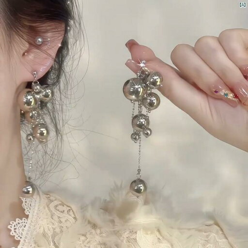 レディース アクセサリー 上品 かわいい 綺麗 付けすい シンプル クール ラウンド ボール ビーズ ロング タッセル イヤリング 丸顔 レディース 軽量 高級 ハイエンド レディース アクセサリー 上品 かわいい 綺麗 付けすい シンプル クール ラウンド ボール ビーズ ロング タッセル イヤリング 丸顔 レディース 軽量 高級 ハイエンド
