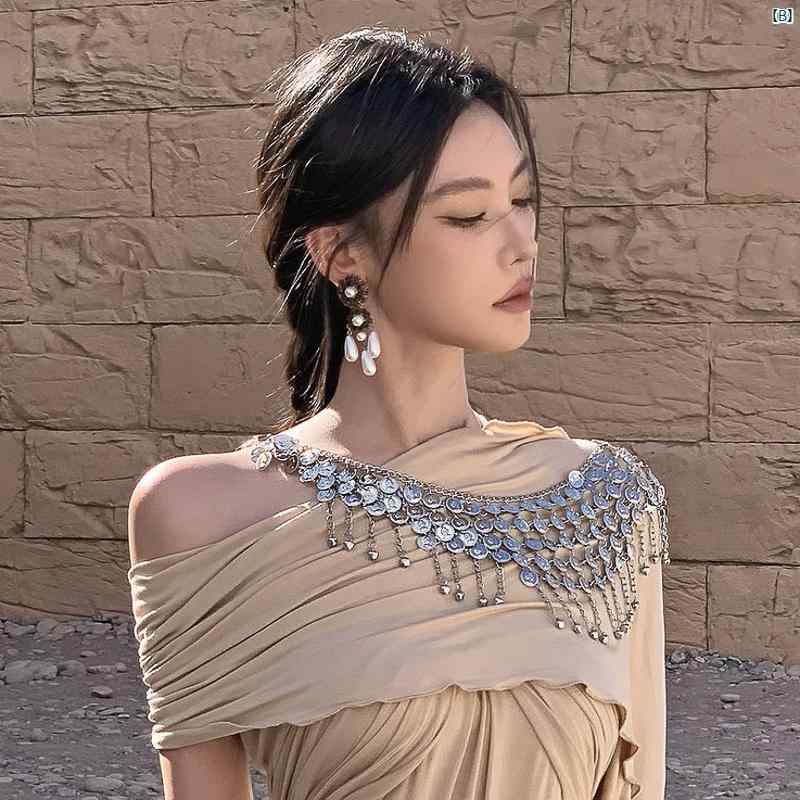 レディース アクセサリー　上品　かわいい　綺麗　付けすい　シンプル 中世 パール タッセル イヤリング フレンチ レトロ ハイエンド 個性 誇張 レディース