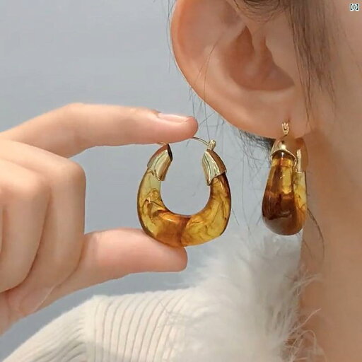レディース アクセサリー 上品 かわいい 綺麗 付けすい シンプル メイラード 琥珀ピアス ハイエンド アメリカ 誇張 レトロ クール レディース アクセサリー 上品 かわいい 綺麗 付けすい シンプル メイラード 琥珀ピアス ハイエンド アメリカ 誇張 レトロ クール
