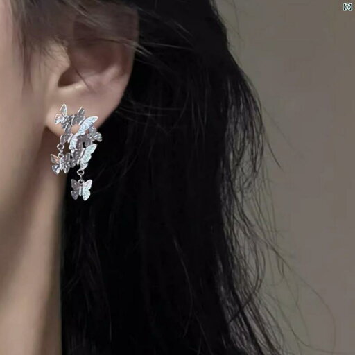 レディース アクセサリー 上品 かわいい 綺麗 付けすい シンプル クール 蝶 タッセル イヤリング フェアリー 軽量 贅沢 ハイエンド 誇張 個性 中華風 レディース アクセサリー 上品 かわいい 綺麗 付けすい シンプル クール 蝶 タッセル イヤリング フェアリー 軽量 贅沢 ハイエンド 誇張 個性 中華風