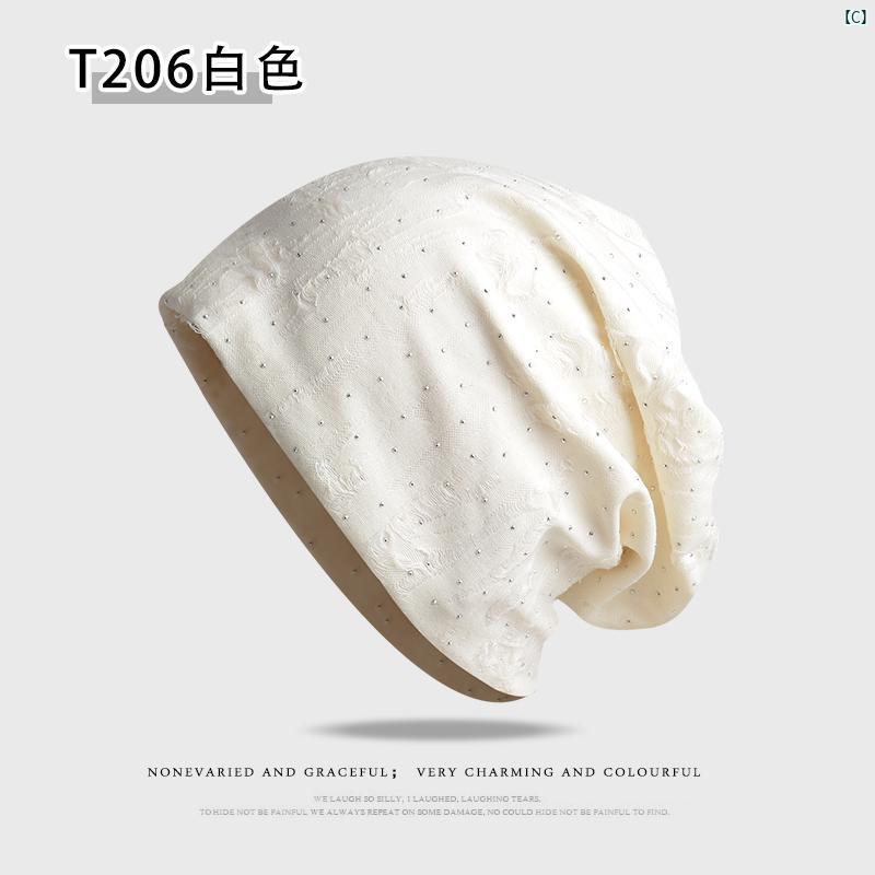 秋冬 レディース 帽子 顔 見せる ヒープ ハット 小柄 暖かい 防寒 プルオーバー ナイトキャップ