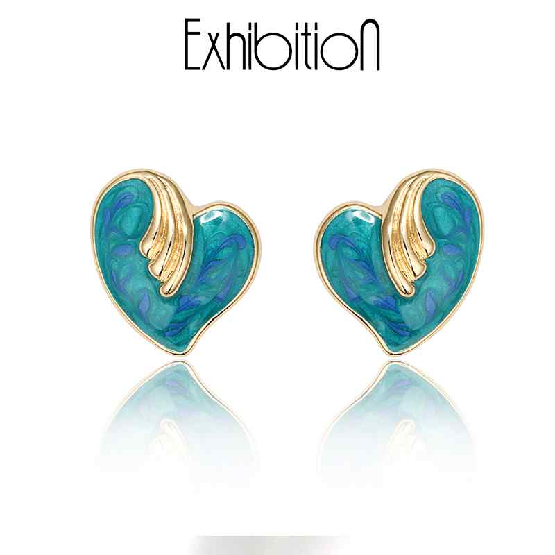 レディース　ファッション　アクセサリー　上品　 展示 会 ホール ラブ スタッド シンプル エナメル イヤリング s シルバー ニードルノー ピアス イヤー クリップ