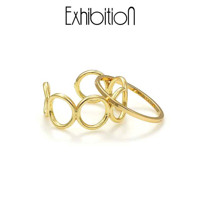 レディース　ファッション　アクセサリー　上品　 EXHIBITION クール リング レディース ファッション イン ハイエンド ジュエリー ジョイント アクセサリー
