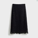 レディース ファッション オシャレ 大歳 上品 ママ お母さん 綺麗 ボーン ライン 高級 レース シンプル 質感 スリム お尻 カバー スリット 職場 スカート す(4)
