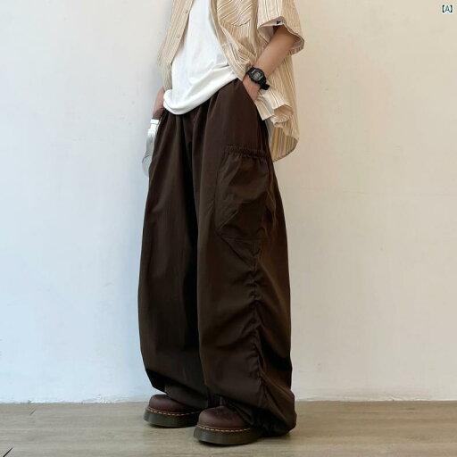 メンズ ファッション オシャレ かっこいい 夏 薄手 ズボン メンズレディース レトロ プリーツ 作業着 ワイド レッグ パンツ 速乾 空挺 部隊 カジュアル メンズ ファッション オシャレ かっこいい 夏 薄手 ズボン メンズレディース レトロ プリーツ 作業着 ワイド レッグ パンツ 速乾 空挺 部隊 カジュアル