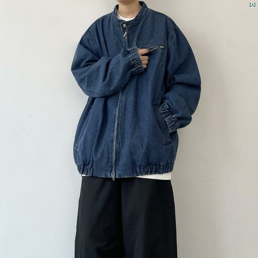 メンズ ファッション オシャレ かっこいい 春秋 アメリカン レトロ デニムジャケット カップル クリーン フィット ショート メンズ メンズ ファッション オシャレ かっこいい 春秋 アメリカン レトロ デニムジャケット カップル クリーン フィット ショート メンズ