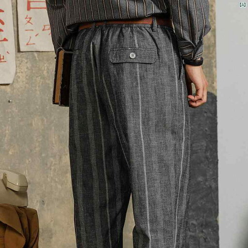 メンズ ファッション アメカジ オシャレ レトロ ストライプ 英国 ヤッピー 薄手 カジュアル パンツ ストレート スリムフィット カーキ 製 テーパード 九分丈 メンズ 夏 メンズ ファッション アメカジ オシャレ レトロ ストライプ 英国 ヤッピー 薄手 カジュアル パンツ ストレート スリムフィット カーキ 製 テーパード 九分丈 メンズ 夏