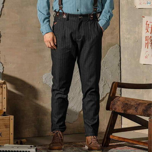 メンズ ファッション アメカジ オシャレ アメリカン レトロ ジーンズ メンズ ブリ ティッシュ ヤッピー サスペンダー ストライプ オーバー オール アミ カーキ ブラック ヴィンテージ カジュアル メンズ ファッション アメカジ オシャレ アメリカン レトロ ジーンズ メンズ ブリ ティッシュ ヤッピー サスペンダー ストライプ オーバー オール アミ カーキ ブラック ヴィンテージ カジュアル