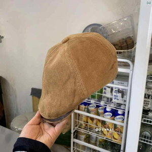 韓国 韓国雑貨 インテリア 小物 過去 進行 形 アメリカン レトロ コーデュロイ フォワード ハット メンズレディース 韓国 PU つば 快適 ベレー 帽