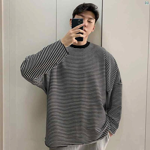 メンズ ファッション 韓国ファッション オシャレ 韓国 春 メンズ 長袖 Tシャツ カジュアル 学生 ストライプ スウェットシャツ たり 韓国 ボトム シャツ メンズ ファッション 韓国ファッション オシャレ 韓国 春 メンズ 長袖 Tシャツ カジュアル 学生 ストライプ スウェットシャツ たり 韓国 ボトム シャツ