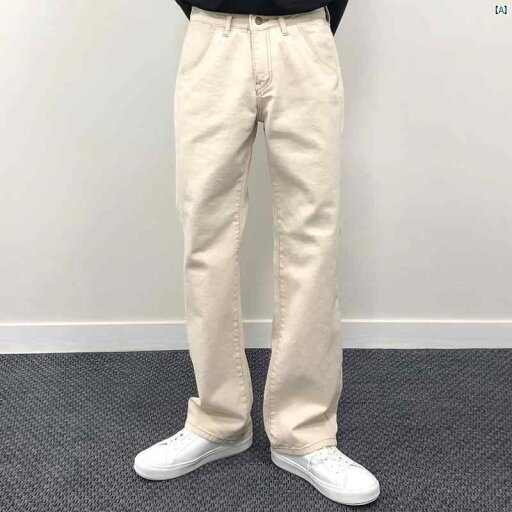 メンズ ファッション 韓国ファッション オシャレ 韓国 レトロ ルーズ カジュアル ジーンズ 男性用 春秋 韓国 無地 ストレート パンツ メンズ ファッション 韓国ファッション オシャレ 韓国 レトロ ルーズ カジュアル ジーンズ 男性用 春秋 韓国 無地 ストレート パンツ