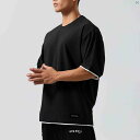 メンズ トレーニング トレーニングファッション アメリカ ファッション スポーツ 半袖 夏 フェイク 2点 Tシャツ レトロ オフショルダー ミッド スリーブ 吸汗性 コットン フィットネス トップ(4)