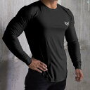 メンズ トレーニング トレーニングファッション マッスル ハンター タイトフィット 長袖 メンズ 秋 スポーツ 暖かい ランニング ボト シャツ カジュアル 耐久性 フィットネス Tシャツ