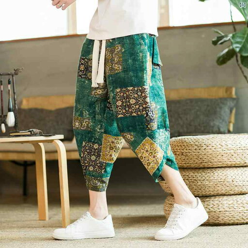 ビッグ パンツ メンズ ビーチ クロップドパンツ たり 夏 薄手 リネン フラワー クレーン フェザー レッド 長袖 シャツ ダブル ビッグ パンツ メンズ ビーチ クロップドパンツ たり 夏 薄手 リネン フラワー クレーン フェザー レッド 長袖 シャツ ダブル