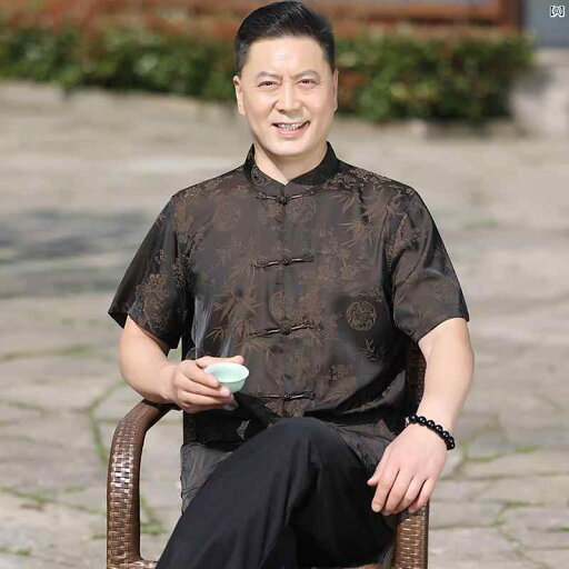 夏 唐服 メンズ 中華風 冷感 トップス 高者 祖父 半袖 太極拳 スーツお父さん 薄手 スーツ 夏 唐服 メンズ 中華風 冷感 トップス 高者 祖父 半袖 太極拳 スーツお父さん 薄手 スーツ