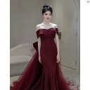 レディース ファッション オシャレ ドレス 2次会 トースト ウェア 花嫁 結婚式 ハイエンド ライト 高級 婚約 イブニングドレス レディース フィッシュ テール スカート 夏
