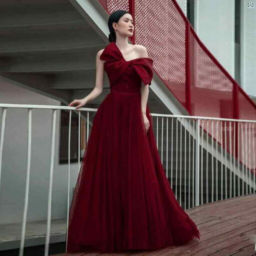 トースト ウェア 花嫁 チューブ トップ ワンショルダー ボウ 婚約 結婚式 イブニングドレス レディース トースト ウェア 花嫁 チューブ トップ ワンショルダー ボウ 婚約 結婚式 イブニングドレス レディース