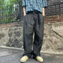 メンズ ファッション 韓国ファッション オシャレ 韓国 男性用 ヘビーウォッシュ ソフト プリーツ ストレート ジーンズ レトロ ワイド レッグ パンツ