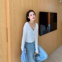 レディース ファッション 韓国 韓国ファッション オシャレ アーバン 優しい レッド ニットカーディガン レディース 夏 アウター サスペンダー スカート ショール 薄手 カジュアル 日焼け防止 ジャケット トップ