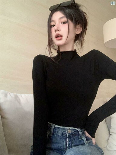 レディース ファッション 韓国 韓国ファッション オシャレ アーバン フレンチ ハーフ タートルネック 長袖 Tシャツ セーター レディース 秋冬 薄手 スリムフィット スタイリッシュ インナー シャツ トップ レディース ファッション 韓国 韓国ファッション オシャレ アーバン フレンチ ハーフ タートルネック 長袖 Tシャツ セーター レディース 秋冬 薄手 スリムフィット スタイリッシュ インナー シャツ トップ