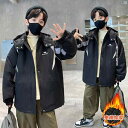 メンズ ファッション 韓国ファッション オシャレ 韓国 ボーイズ キルティングジャケット 秋冬 コットン 2枚 厚手 子供用 カジュアル フード付き ジャケット