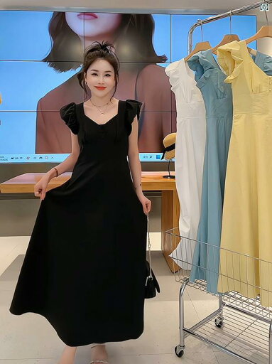 フライング スリーブドレス レディース 夏 フランス 穏か ロング スカート 子供 フライング スリーブドレス レディース 夏 フランス 穏か ロング スカート 子供