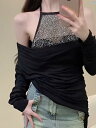 レディース ファッション オシャレ チュール 魅惑的 半透明 インナー レイ ヤード Tシャツ ブラジャー 小柄 ストラップ スタイリッシュ ガール プッシュアップ ホルターネック ショート ベスト