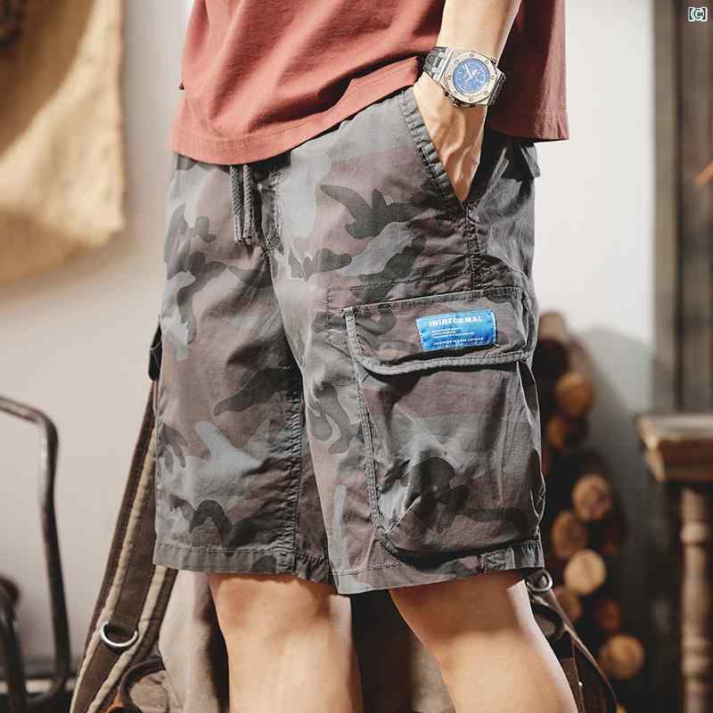 迷彩 オーバー オール メンズ 夏 マルチ ポケット アウトドア ハイキング 登山 パンツ カジュアル スポーツ