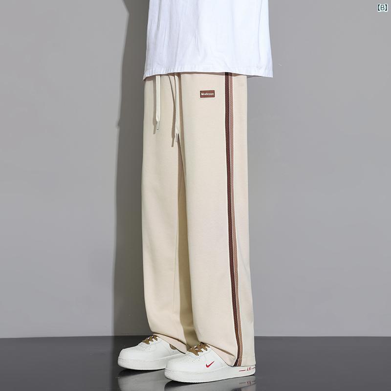 パンツ メンズ スウェットパンツ ティーンエイジャー 春 ワイド 中高 生 ストレートたり カジュアル