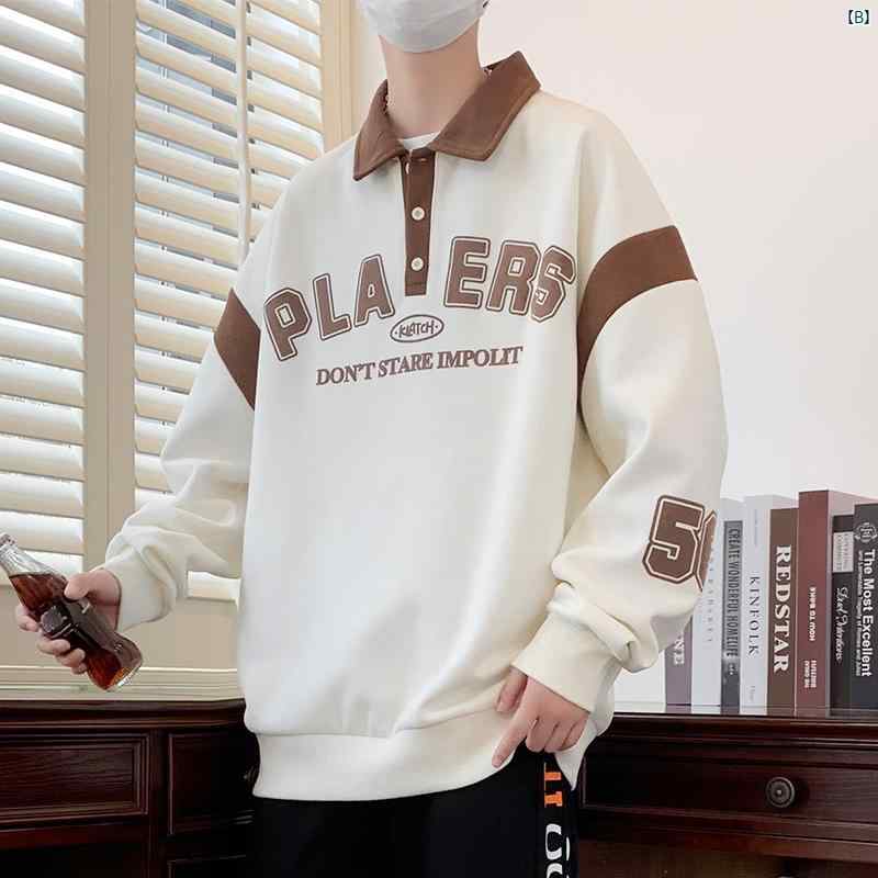 春秋用 長袖 トレーナー 12歳 男子 中学生 13歳 子供用 ポロシャツ 14歳 男前 メンズトップス 15枚