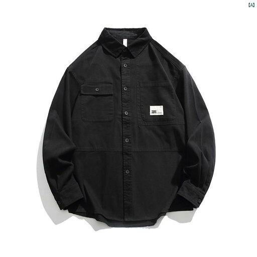 メンズ ファッション オシャレ 海外風 シャツ メンズ 長袖 春秋 レトロ ジャケット カジュアル コットン ワークシャツ 男子 メンズ ファッション オシャレ 海外風 シャツ メンズ 長袖 春秋 レトロ ジャケット カジュアル コットン ワークシャツ 男子