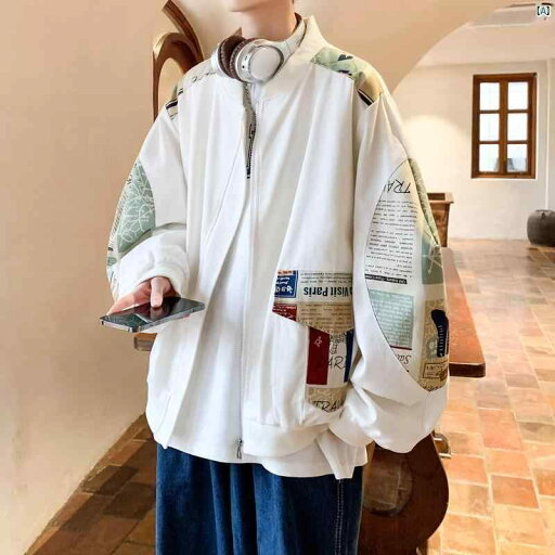 メンズ ファッション オシャレ 海外風 スプライス ジャケット メンズ 春秋 野球 ユニフォーム ハイエンド アメリカ ヒップ ホップ メンズ ファッション オシャレ 海外風 スプライス ジャケット メンズ 春秋 野球 ユニフォーム ハイエンド アメリカ ヒップ ホップ
