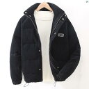 メンズ ファッション 韓国ファッション オシャレ 韓国 冬新 レトロ コーデュロイ ダウン ジャケット メンズ 冬 カジュアル 厚手 ショート 暖かい ダック