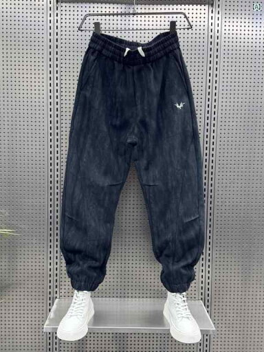 メンズ ファッション オシャレ 韓国 秋冬 男性用 刺繍入り スプライシング スウェットパンツ レッグ カジュアル パンツ 若々しい メンズ ファッション オシャレ 韓国 秋冬 男性用 刺繍入り スプライシング スウェットパンツ レッグ カジュアル パンツ 若々しい