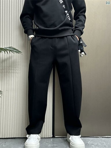 メンズ ファッション オシャレ 韓国 秋冬 若々しい 男性 たり カジュアル パンツ スポーツ ワイド レッグ ストレート シミター メンズ ファッション オシャレ 韓国 秋冬 若々しい 男性 たり カジュアル パンツ スポーツ ワイド レッグ ストレート シミター