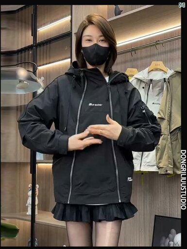 メンズ ファッション オシャレ 韓国 スプライシング フード付き ダブル ジッパー スポーツ ジャケット 秋 男性用 カップル ワークジャケット メンズ ファッション オシャレ 韓国 スプライシング フード付き ダブル ジッパー スポーツ ジャケット 秋 男性用 カップル ワークジャケット
