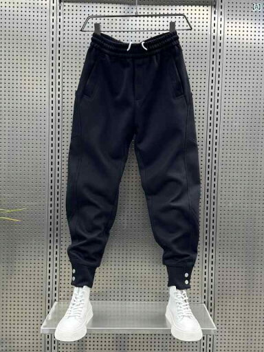 メンズ ファッション オシャレ 韓国 スプライシング カジュアル パンツ 男性用 秋冬 厚手 スリム スポーツ フット メンズ ファッション オシャレ 韓国 スプライシング カジュアル パンツ 男性用 秋冬 厚手 スリム スポーツ フット