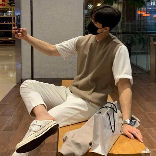 メンズ ファッション 韓国ファッション オシャレ 海外風 新 Vネックノースリーブ ベスト メンズ チョッキ 韓国 無地 セーター ジャケット メンズ ファッション 韓国ファッション オシャレ 海外風 新 Vネックノースリーブ ベスト メンズ チョッキ 韓国 無地 セーター ジャケット