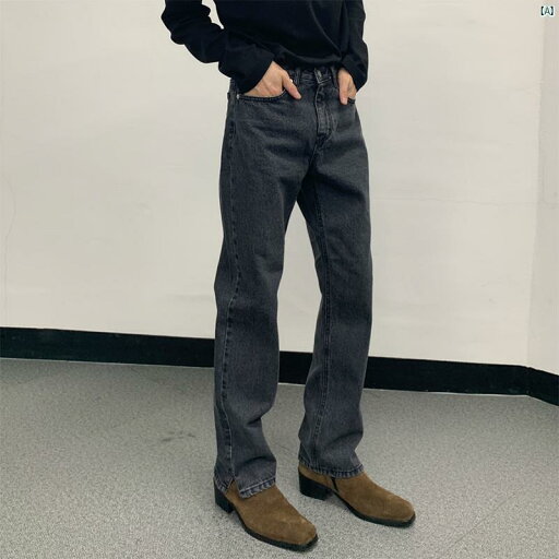 メンズ ファッション 韓国ファッション オシャレ 海外風 ジーンズ メンズ ストレート レッグ 韓国 ワイド フロア レングス カジュアル パンツ アメリカン メンズ ファッション 韓国ファッション オシャレ 海外風 ジーンズ メンズ ストレート レッグ 韓国 ワイド フロア レングス カジュアル パンツ アメリカン
