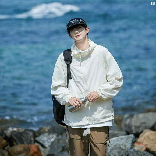 メンズ ファッション 韓国ファッション オシャレ 韓国 UPF 50 屋外 冷感 日焼け防止 服 男性 夏 薄型 通気性 UV対策 ジャケット メンズ ファッション 韓国ファッション オシャレ 韓国 UPF 50 屋外 冷感 日焼け防止 服 男性 夏 薄型 通気性 UV対策 ジャケット